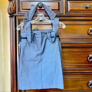 Pencil Skirt w/ Straps | S